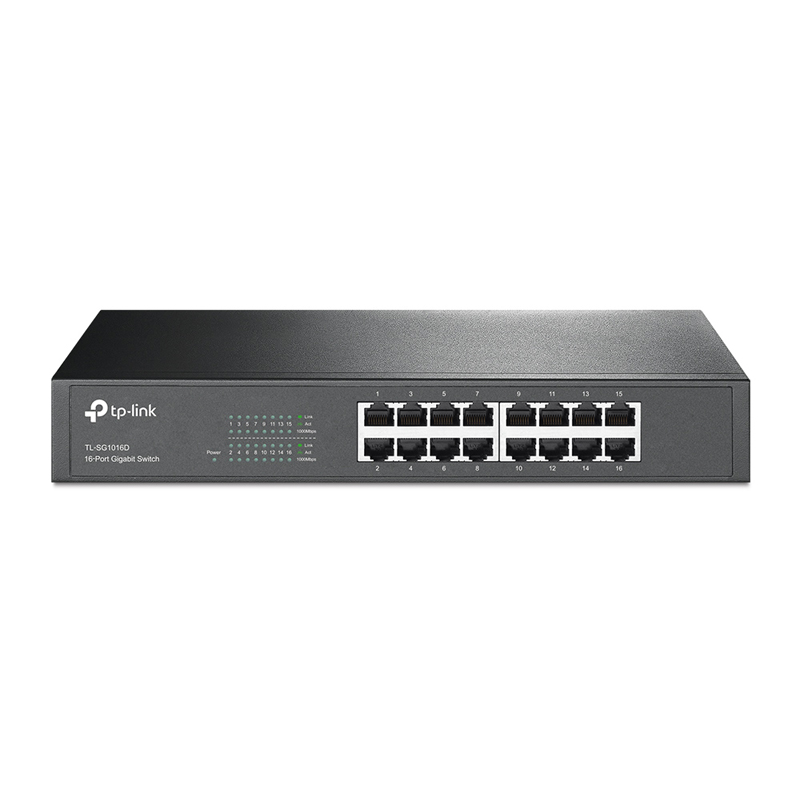 سوئیچ شبکه 16 پورت تی پی لینک مدل TL-SG1016D