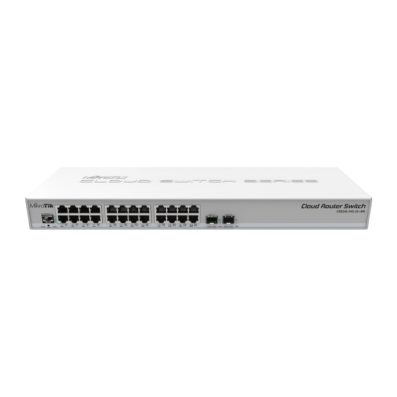 روتر سوئیچ 24 پورت میکروتیک مدل CRS326-24G-2S+RM