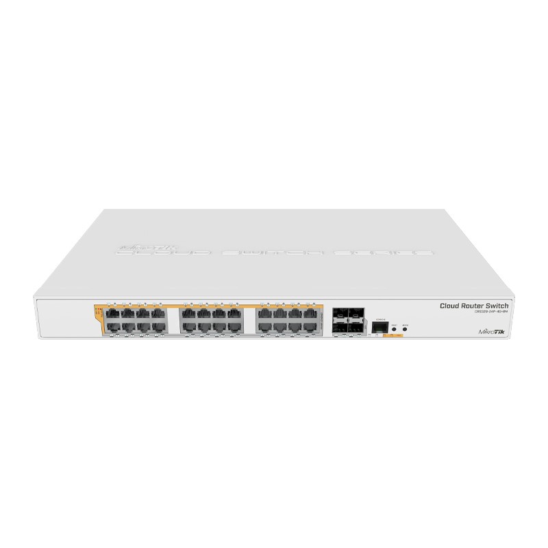سوئیچ روتر 24 پورت میکروتیک مدل CRS328-24P-4S+RM
