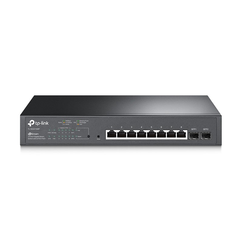 سوئیچ شبکه 8 پورت تی پی لینک مدل TL-SG2210MP