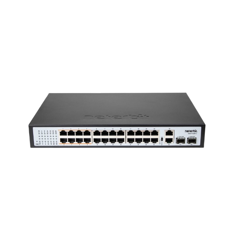 سوئیچ شبکه 24 پورت +PoE نتربیت مدل NGS-F1028P-C
