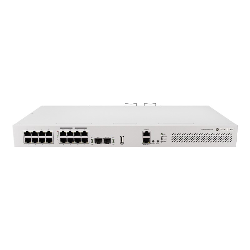 سوئیچ شبکه 16 پورت میکروتیک مدل CRS418-8P-8G-2S-RM