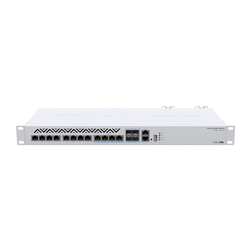 سوئیچ شبکه 8 پورت میکروتیک مدل CRS312-4C-8XG-RM