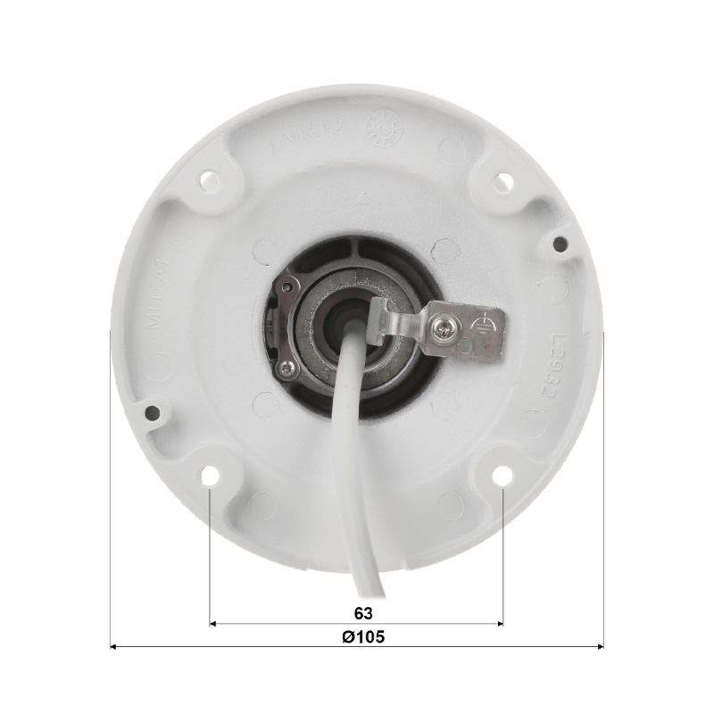 پشت پایه دوربین مداربسته هایک ویژن DS-2CD2T66G2-4I (4mm)