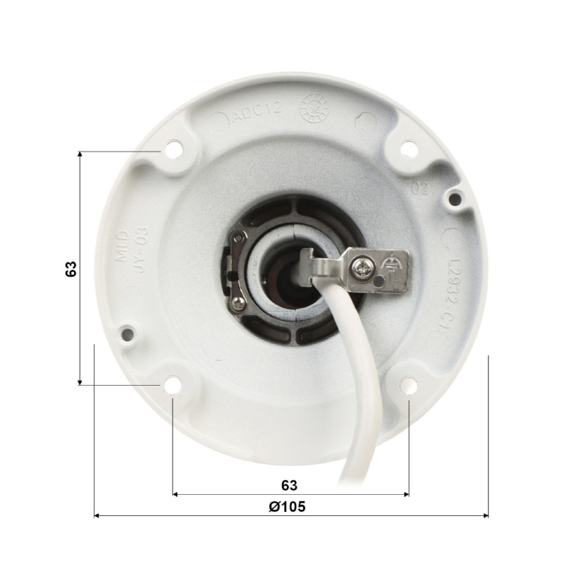 زیر پایه دوربین مداربسته هایک ویژن DS-2CD2T63G2-4LI
