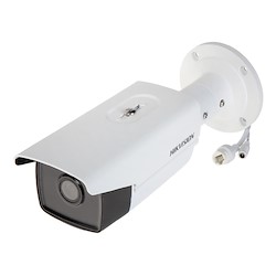 دوربین مداربسته هایک ویژن DS-2CD2T43G2-2I که به چپ چرخیده، از نمای بالا دیده می شود