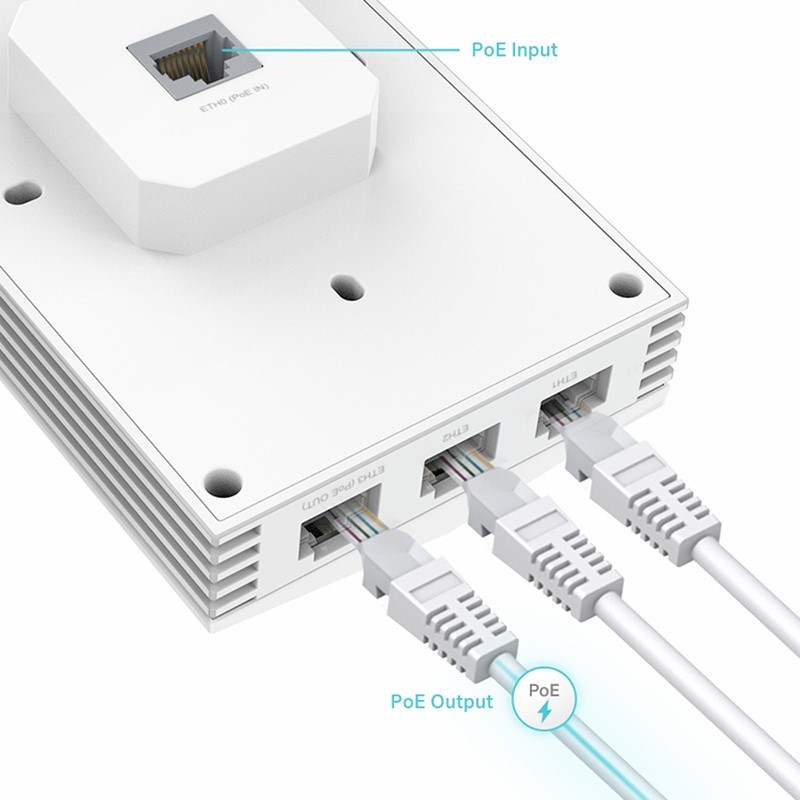 پورت‌های اکسس پوینت بیسیم تی پی لینک مدل EAP655-Wall