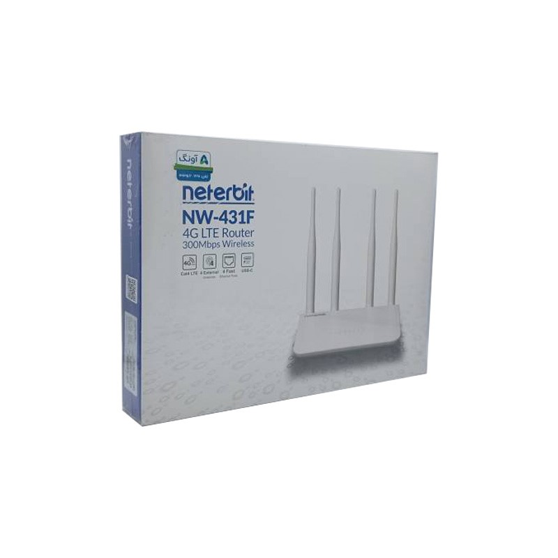 جعبه مودم روتر بیسیم 4G LTE نتربیت مدل NW-431F