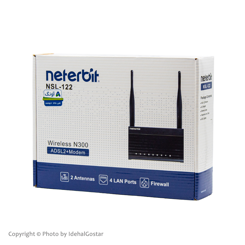 جعبه مودم ADSL نتربیت مدل NSL-122
