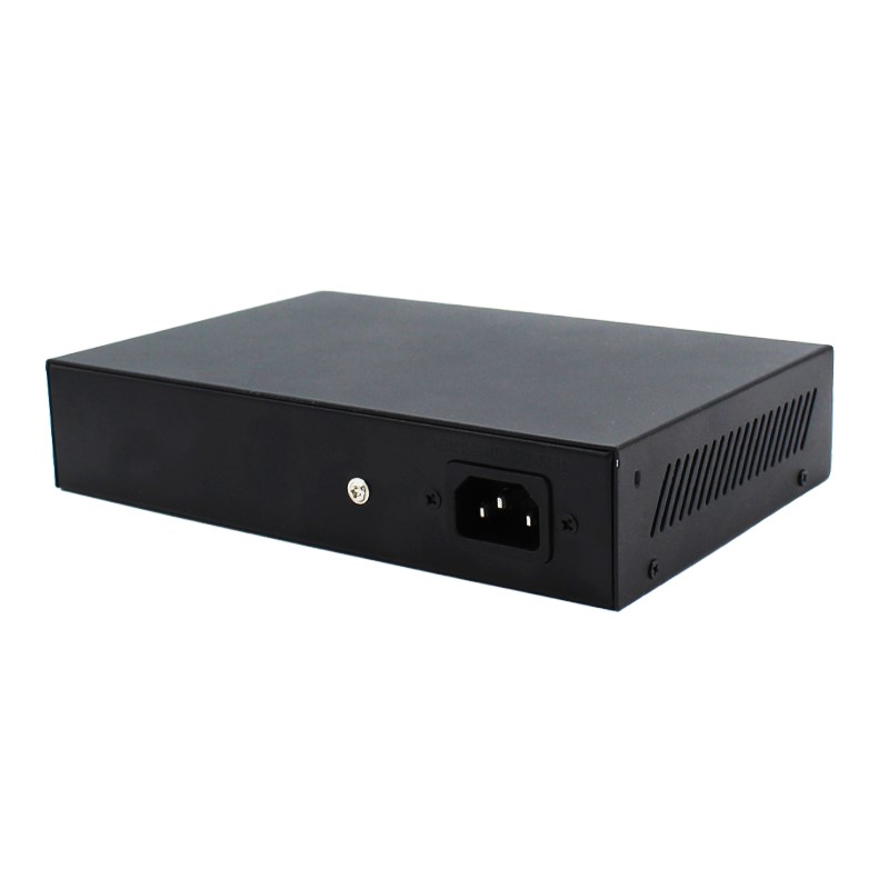 سوئیچ شبکه پانالینک مدل PL-SF0604P از نمای پشت