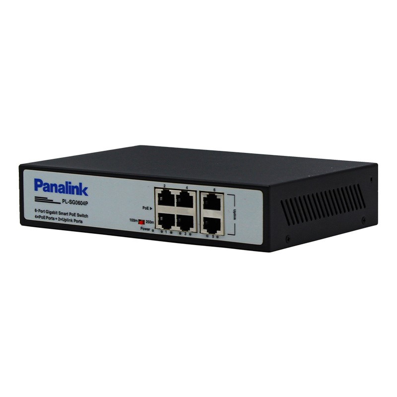 تصاویر سوئیچ 4 پورت POE گیگ پانالینک مدل PL-SG0604P