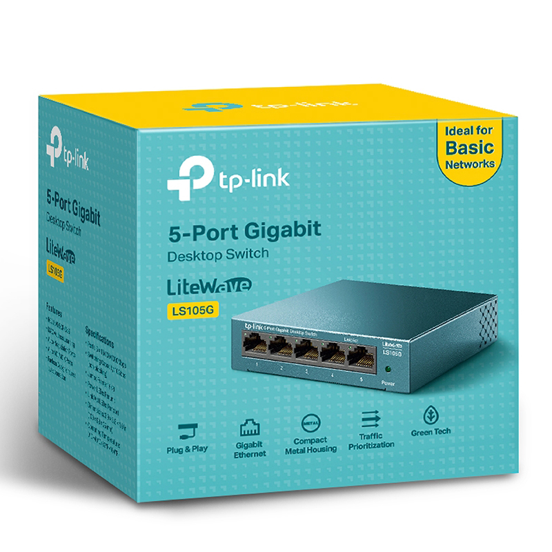 تصاویر سوئیچ شبکه 5 پورت تی پی لینک LS105G