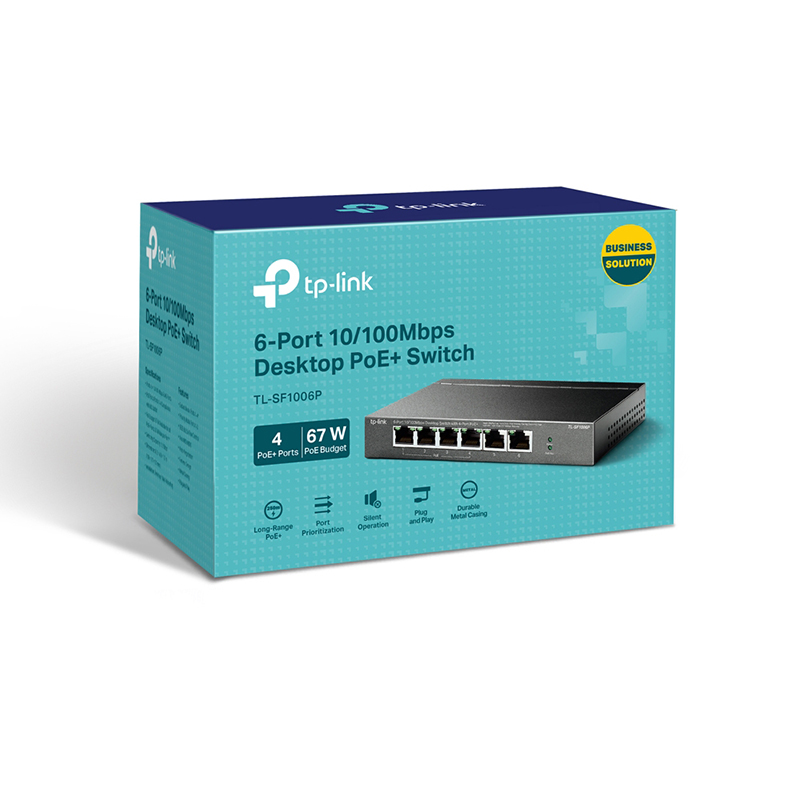 سوئیچ شبکه 6 پورت تی پی لینک مدل TL-SF1006P