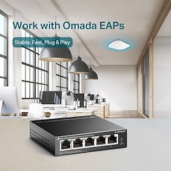 تصویر سوئیچ شبکه 5 پورت تی پی لینک مدل TL-SG1005LP