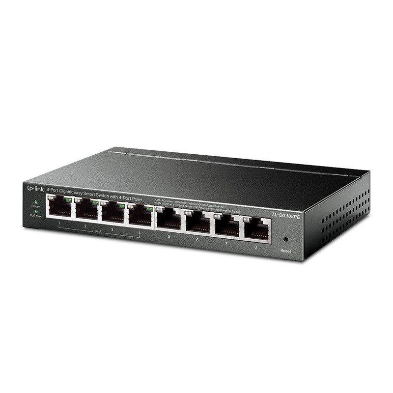 سوئیچ شبکه 8 پورت تی پی لینک مدل TL-SG108PE