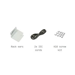 محتویات جعبه روتر سوئیچ 16 پورت میکروتیک مدل CRS317-1G-16S+RM