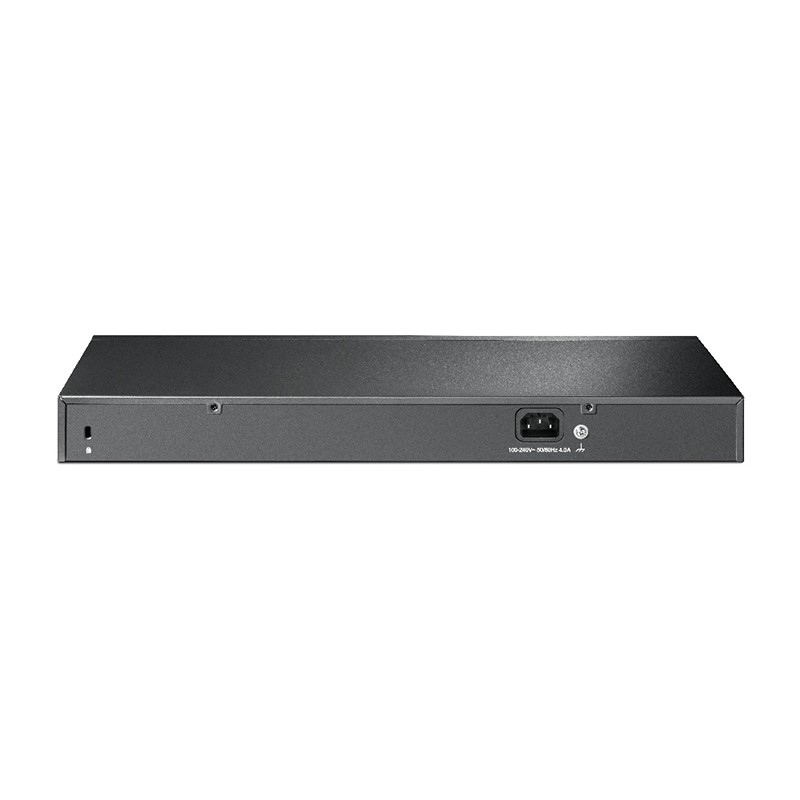نمای پشت سوئیچ شبکه 16 پورت POE تی پی لینک مدل TL-SG1218MP