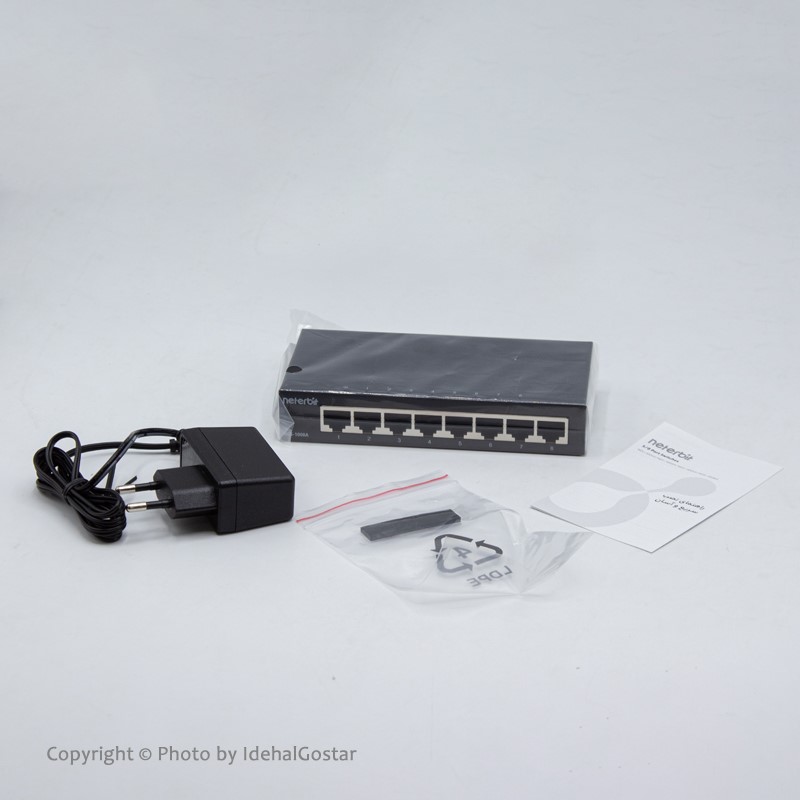 محتویات جعبه سوئیچ NGS-1008A