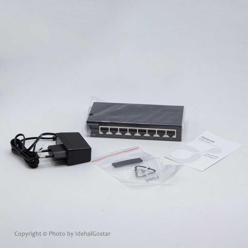 محتویات جعبه سوئیچ NGS-1008A
