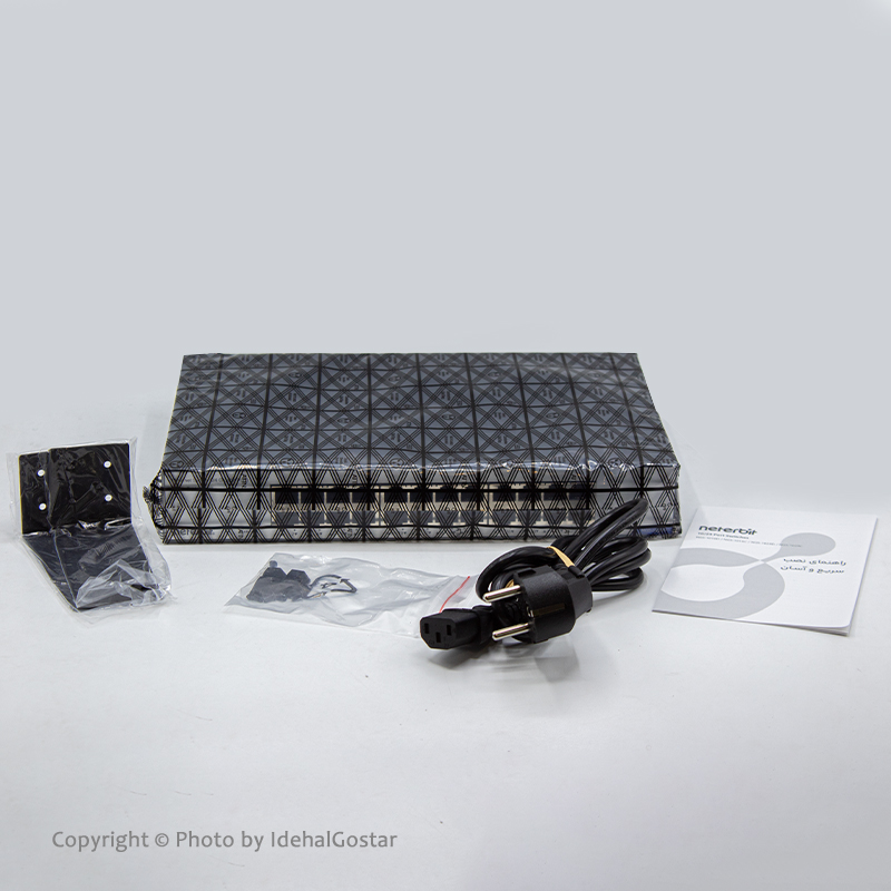 محتویات جعبه سوئیچ شبکه NGS-1024D