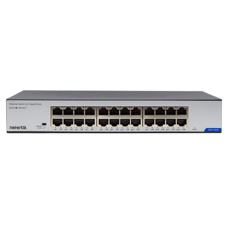 سوئیچ شبکه 24 پورت گیگابیتی نتربیت مدل NGS-1024D