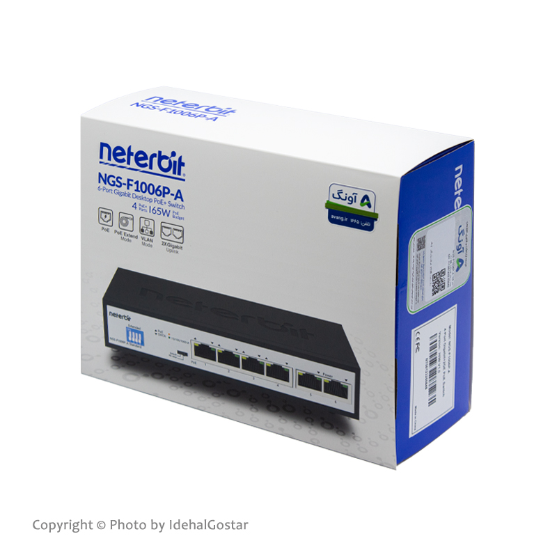 جعبه سوئیچ شبکه مدل NGS-F1006P-A