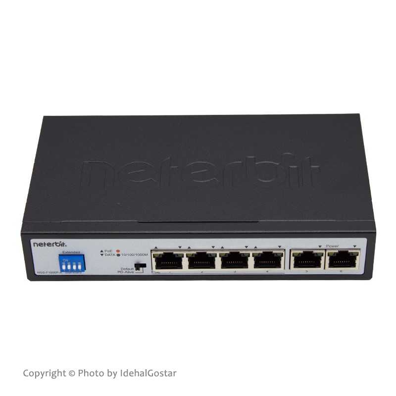 سوئیچ شبکه 4 پورت NGS-F1006P-A