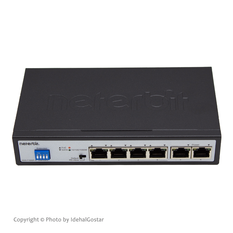 سوئیچ شبکه 4 پورت NGS-F1006P-A