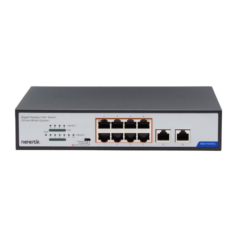 پورت‌های سوئیچ شبکه NGS-F1010P-A
