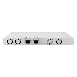 نمای پشت سوئیچ شبکه 18 پورت میکروتیک مدل CRS418-8P-8G-2S-RM
