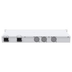 نمای پشت سوئیچ شبکه 26 پورت میکروتیک مدل CRS326-24S-2Q-RM