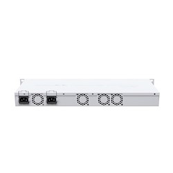 نمای پشت سوئیچ شبکه 12 پورت میکروتیک مدل CRS312-4C-8XG-RM