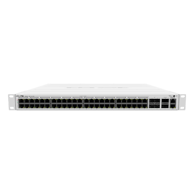 پورت‌های سوئیچ شبکه 54 پورت میکروتیک مدل CRS354-48P-4S-2Q-RM
