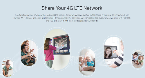 شبکه 4G LTE خود را به اشتراک بگذارید 
