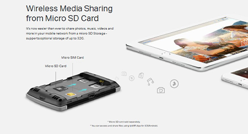 قابلیت ذخیره‌سازی جانبی با کارت حافظه