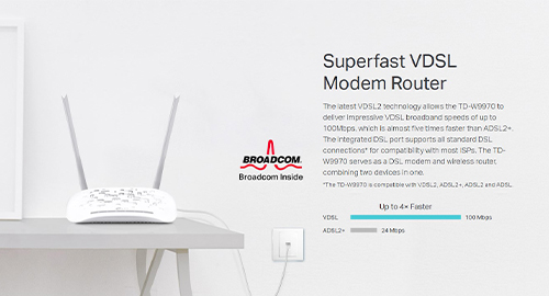 پشتیبانی کامل از VDSL و ADSL