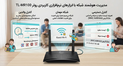 امکانات نرم‌افزاری پیشرفته و کنترل والدین