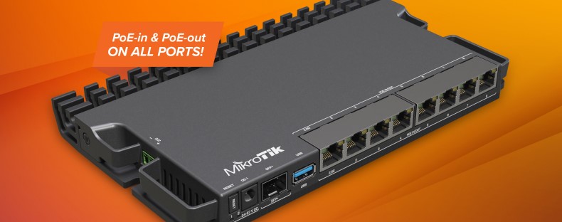 تغذیه حرفه‌ای با PoE-In و PoE-Out