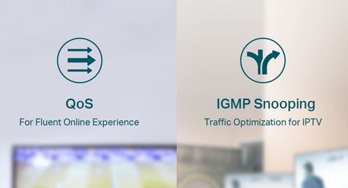 پشتیبانی از QoS و IGMP Snooping