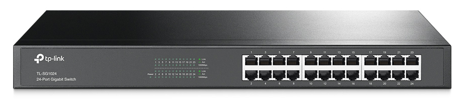 ۲۴ پورت گیگابیتی RJ45 با قابلیت Auto-Negotiation