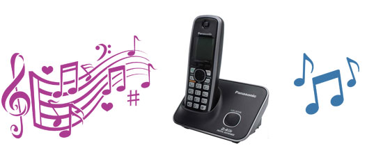 زنگ پلی فونیک در تلفن بی سیم پاناسونیک مدل kx-tg3712