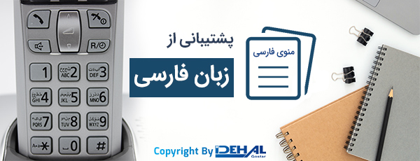 زبان و منوی گوشی بیسیم 6421