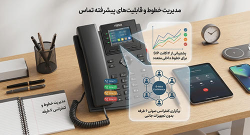  مدیریت خطوط و قابلیت‌های پیشرفته تماس 