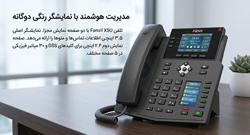 مدیریت هوشمند با نمایشگر رنگی دوگانه