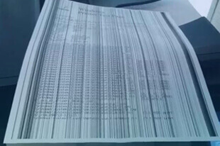 افتادن خط و لکه بر روی برگه ها