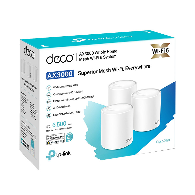جعبه روتر تی پی لینک مدل Deco X50 (3-PACK)