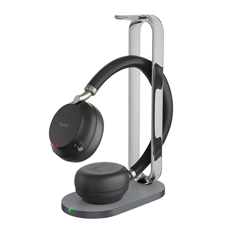 نحوه شارژ هدست یالینک BH76 with Charging Stand روی پایه